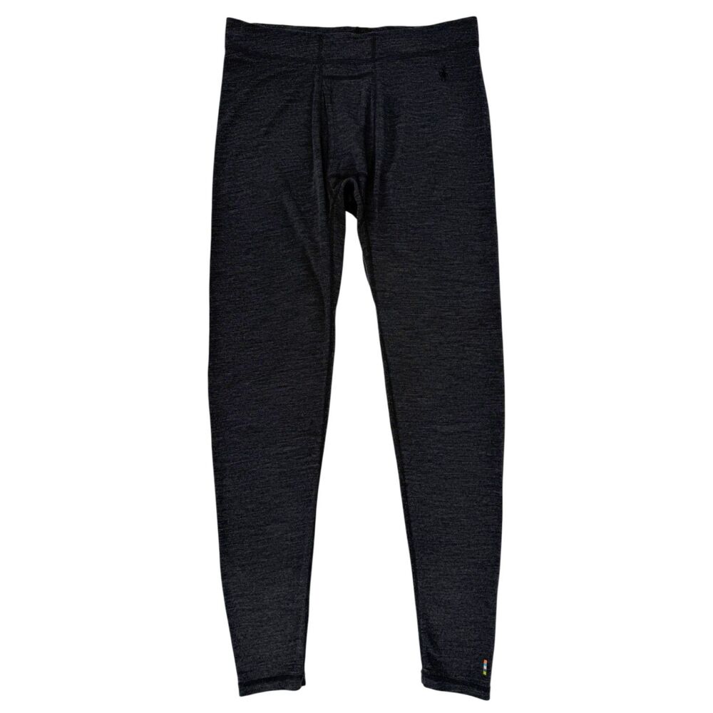 Smartwool Men's Midweight Base Layer Merino Bottoms Heather Charcoal Gray XL